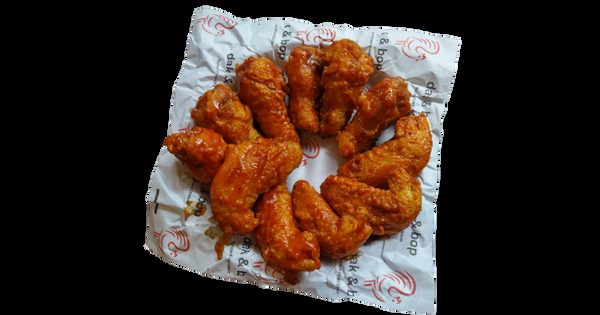Sauced Korean fried chicken from Dak & Bop
